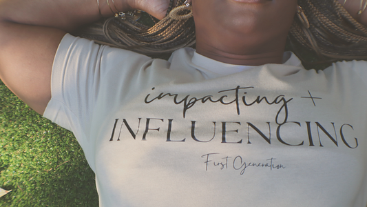 'IMPACTING + INFLUENCING" TEE